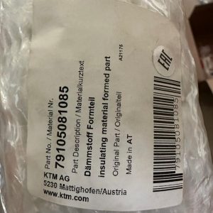 insulating material formed part