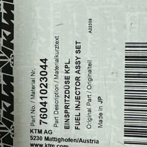 FUEL INJECTOR ASSY SET